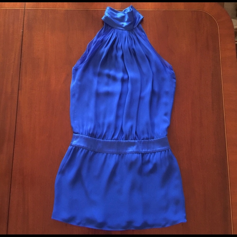 Royal blue Ramy Brook choker dress S